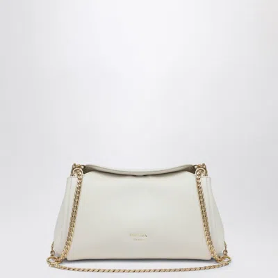 PRADA PRADA  SMALL WHITE TUMULTE BAG IN NAPPA LEATHER