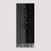 Prada Logo-jacquard Wool Scarf In Black