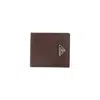 Prada Black Grained Calf Leather Billford Wallet