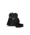 Prada Saffiano Leather Smartphone Case In Black