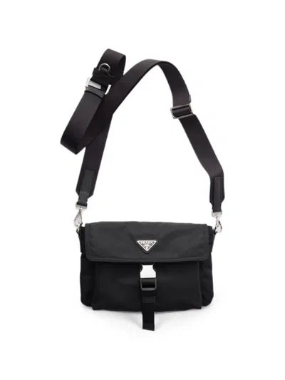 Prada Smartphone Cover In Re-nylon In Black
