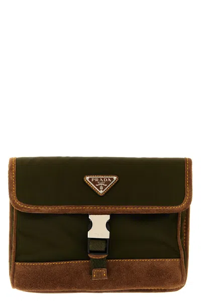 Prada Smartphone Shoulder Strap In Green