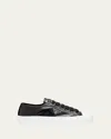 Prada Smash Naplak Leather Triangle Logo Low-top Sneakers In Black