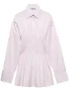 Prada Pastel Pink Poplin Shirt In Pink