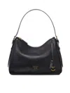 Prada Smooth Leather Shoulder Bag In Black