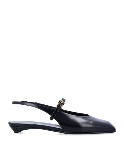 PRADA SMOOTH LEATHER SLINGBACK BALLERINAS