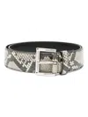 PRADA SNAKESKIN-EFFECT BELT