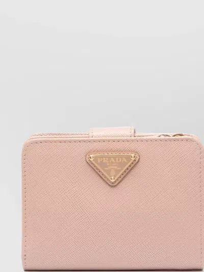 Prada Snap-fastening Wallet With Coin Pocket In Pink