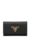 Prada Snap Key Case In Black