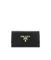 Prada Snap Key Case In Black
