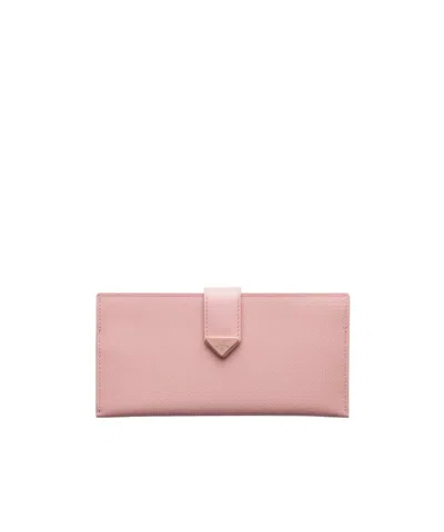 Prada Snap-closure Leather Wallet In Pink