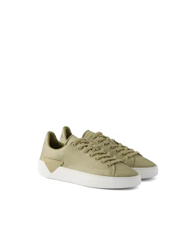 Prada Court Re-nylon Sneakers In Green