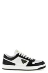 Prada Urban Leather Sneakers Featuring Contrast Panels In Multi