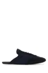 Prada Slippers Blu Navy In Pelle Scamosciata E Re-nylon  Donna In Blue