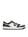 Prada Urban Leather Sneakers Featuring Contrast Panels