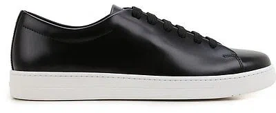 Pre-owned Prada Sneakers $ 620 Men's Shoes Made In Italy 100%autenthic Mbw16us In Black