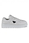 Prada Logo Padded Leather Sneaker