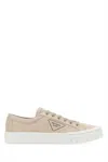 Prada Gabardine Wheel Sneakers Sole Contrast In Beige O Tan