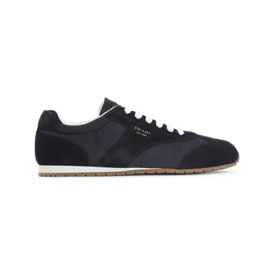 Prada Sneakers Bimat In Re-nylon And Suede In Black