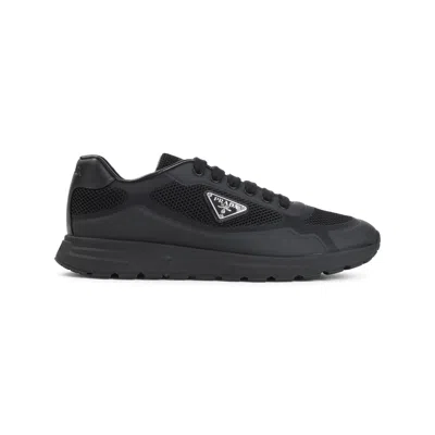 Prada Sneakers Prax 2.0 In Black Fabric And Mesh