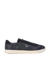 Prada Leather Sneakers In Black
