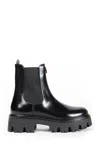Prada Ankle Boots With Chunky Sole And Pull Tabs In Black