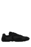 Prada Black Suede And Re-nylon Montecarlo Re-edition 2005 Sneakers In Black