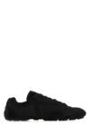 Prada Black Suede And Mesh Montecarlo Re-edition 2005 Sneakers In Black