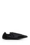 Prada Collapse Re-nylon And Suede Elasticized Sneakers Shoes In Black
