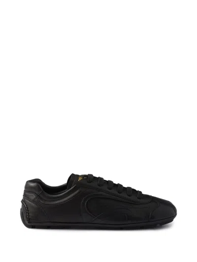 Prada Black Suede And Re Nylon Montecarlo Re Edition 2005 Sneakers In Multi