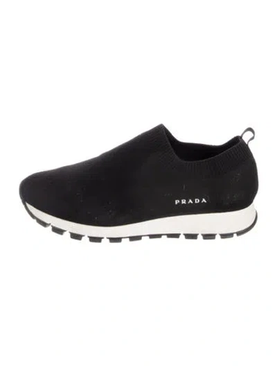 Pre-owned Prada Sneakers In Black