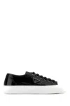 Prada Laced Sneakers In Black
