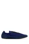 Prada Collapse Re-nylon And Suede Elasticized Sneakers In Blue