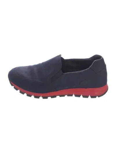 Pre-owned Prada Sneakers In Blue