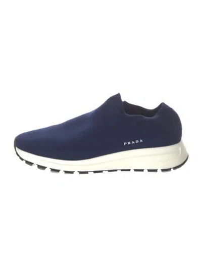 Pre-owned Prada Sneakers In Blue