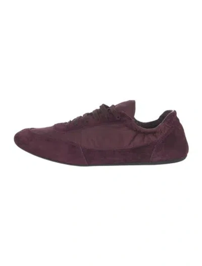 Pre-owned Prada Sneakers In Burgundy