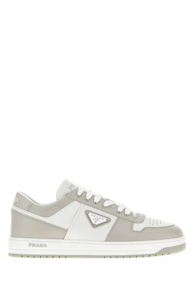 Prada Sneakers Downtown In Pelle Bicolor Uomo