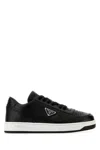 Prada Sneakers Downtown In Pelle Nera Uomo