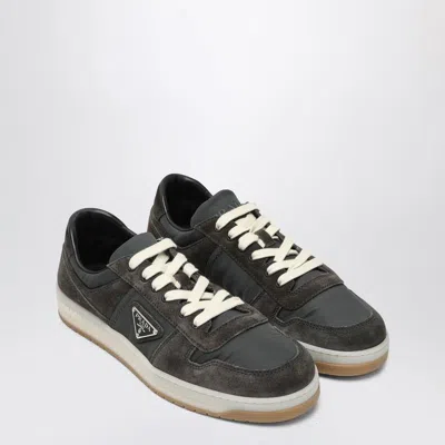 Prada Sneakers Downtown In Re-nylon And Gray Suede In Multi