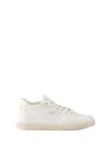 Prada Leather Sneakers In Avorio
