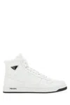 Prada Sneakers In Pelle Bianca   Uomo