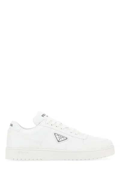 Prada Sneakers In Re-nylon Bianco Uomo