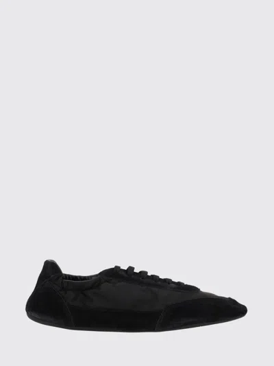 Prada Collapse Re-nylon And Suede Elasticized Sneakers In Black