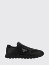 Prada Mens Black Prax 2.0 Re-nylon Shell And Leather Trainers Eur 41.5 / 7.5 Uk In Black