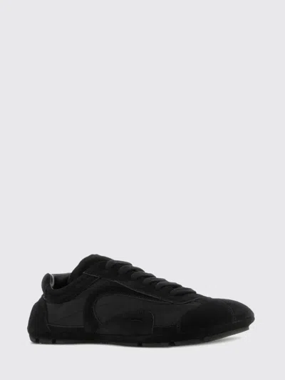 Prada Black Suede And Re Nylon Montecarlo Re Edition 2005 Sneakers In Multi