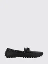 Prada Deer Leather Loafers For Men In Black