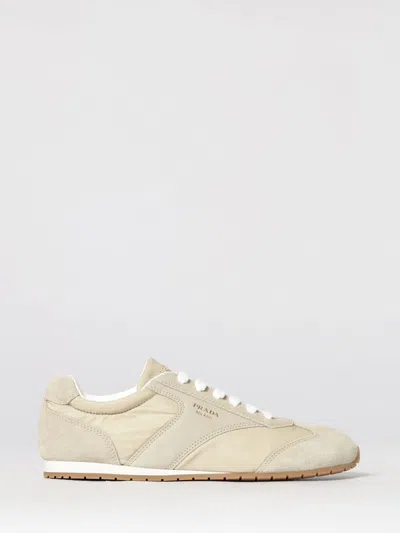Prada Technical Fabric Sneakers In Neutral