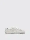 Prada Montecarlo Re-edition 2005 Antiqued Nappa Leather Sneakers In White