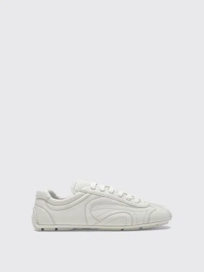 Prada Mens Neutral Montecarlo Re-edition 2005 Antiqued Leather Low-top Trainers Eur 42.5 / 8.5 Uk