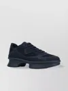 Prada Sneakers Mesh Upper Rubber Sole In Black